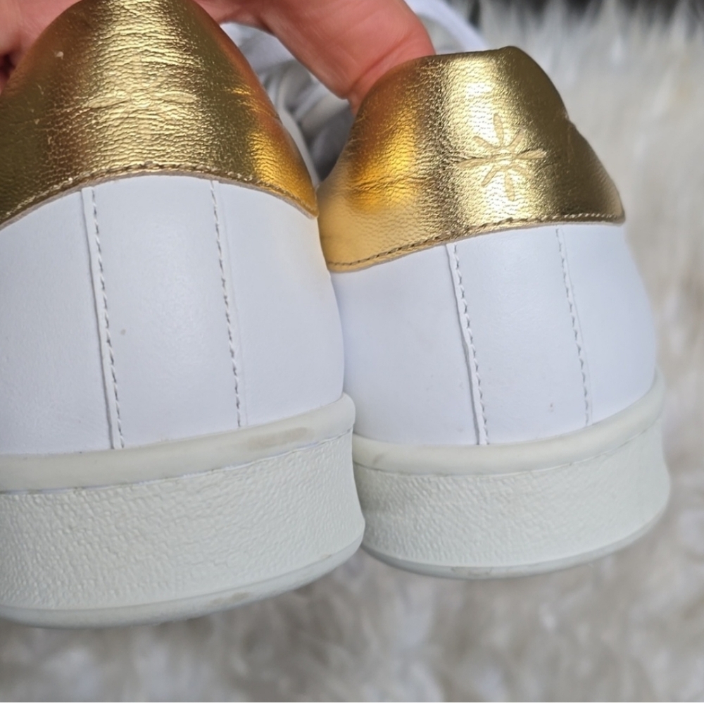 Joyasol Paisley white gold sneakers 37 6.5-7 - Picture 9 of 15